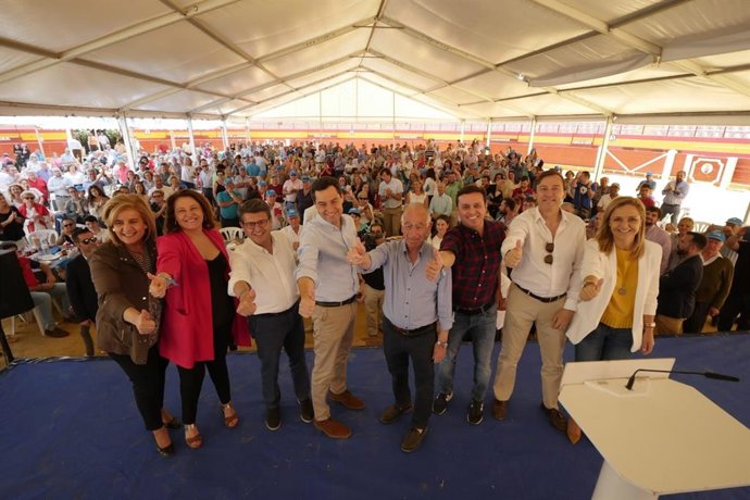 Almería.- 26M.- Moreno pide el voto para Gabriel Amat porque es "garantía de presente y futuro" para Roquetas