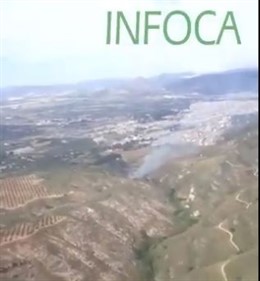 Declarado un incendio forestal en un paraje de Antequera (Málaga)