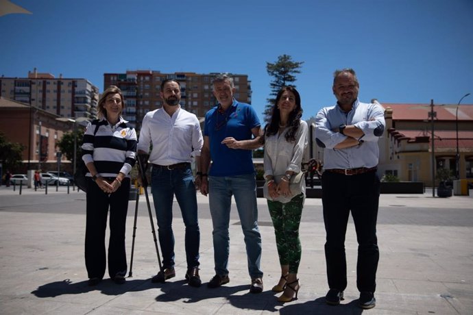 Málaga.- 26M.- Abascal (Vox) mantiene un encuentro en Málaga de cara a las elecciones municipales y europeas