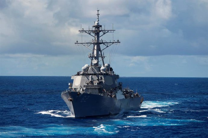 El destructor lanzaminisiles norteamericano, el USS Preble
