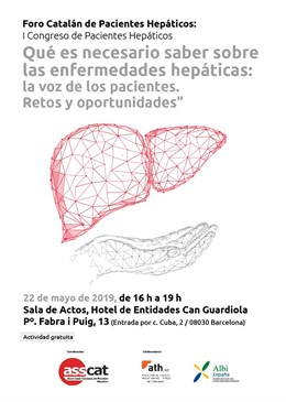 Associacions de pacients organitzaran a Barcelona un congrés de malalties heptiques