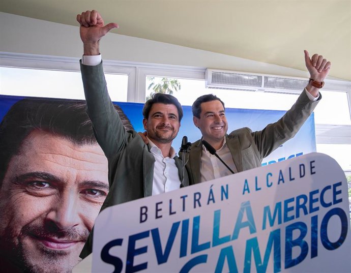 Sevilla.-26M.-Moreno, a Beltrán Pérez: "A mí también me decían que no había nada que hacer y soy presidente de la Junta"