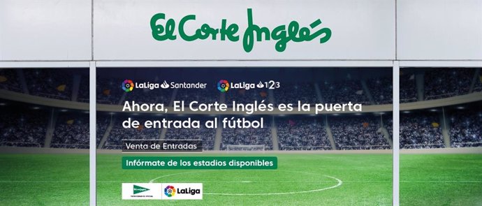 Fútbol.- Getafe, Albacete, Elche y Nástic venderán también sus entradas en El Corte Inglés