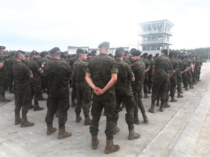 Militares españoles desplegados en Letonia
