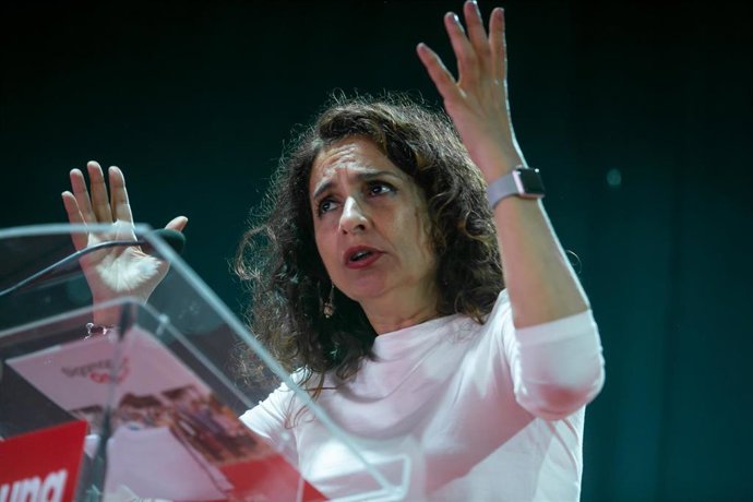  María Jesús Montero, en un acto de partido en Osuna (Sevilla)