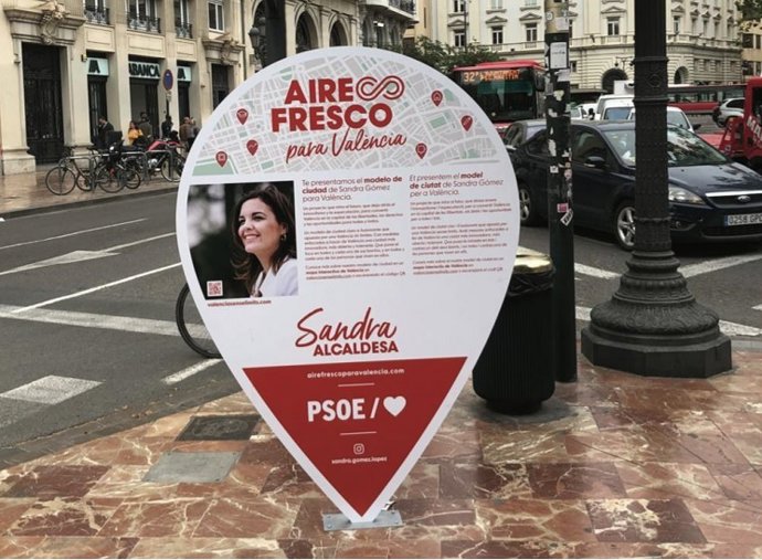 26M.- El Ayuntamiento De Valncia Ordena Al PSOE Retirar De Forma "Inmediata" Rótulos Instalados En La Calle