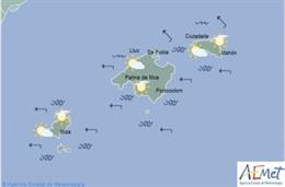 Predicción meteorológica para este martes 21 de mayo en Baleares: probabilidad de alguna precipitación débil