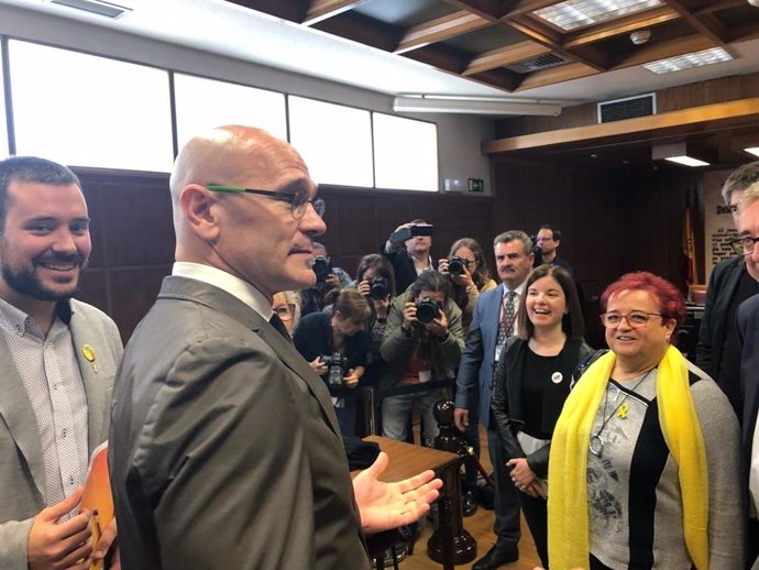 Romeva se encuentra desde las 8.30 horas en el Senado para participar a las 10 en la constitución de la Cámara