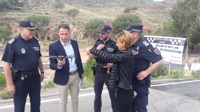Lorca incorpora un dron para la Policía que será empleado en la realización de tareas de seguridad ciudadana