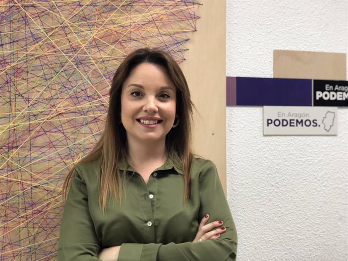26M.- Maru Díaz (Podemos) Pide El Voto Por La Regeneración, Las Nuevas Ideas Y Las Ganas "De Llevar A Aragón Adelante"