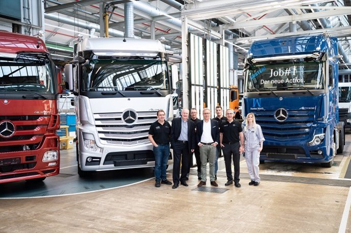 Economía/Motor.- Mercedes-Benz inicia la producción del nuevo Actros en Wrth (Alemania)