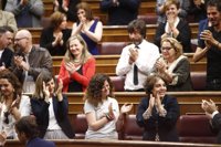 Gloria Elizo (Podemos), Gómez de Celis (PSOE), Ana Pastor (PP) y Prendes (Cs), vicepresidentes del Congreso