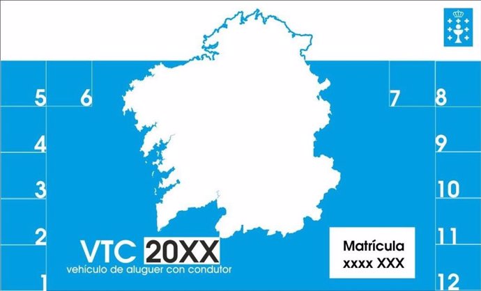 Los VTC autorizados en Galicia deberán identificarse con un distintivo obligatorio a partir de este miércoles
