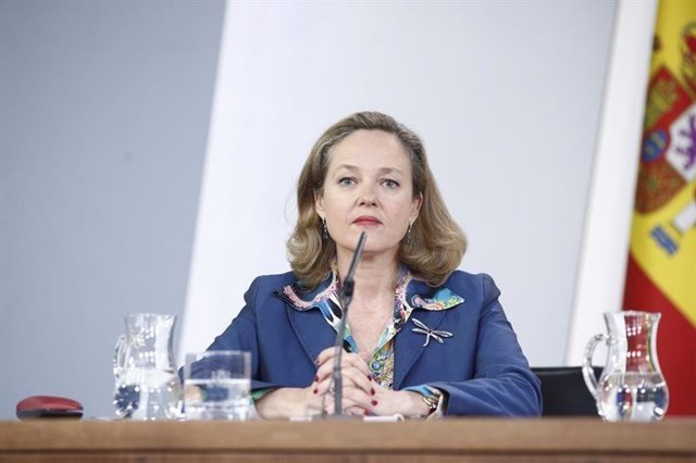 La ministra en funciones de Economía y Empresa, Nadia Calviño