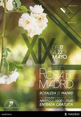 Conciertos, certámenes de dibujo y un sorteo de plantas, en el XIX Concurso Popular Rosa de Madrid