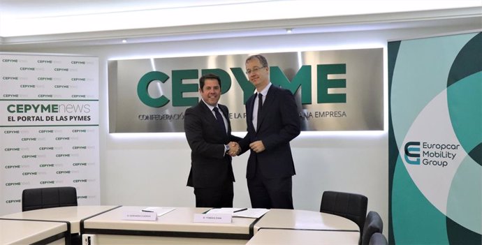 Economía/Motor.- Cepyme y Europcar firman un acuerdo de colaboración para facilitar la movilidad de las pymes