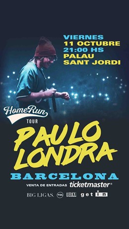 Paulo Londra actuar en el Palau Sant Jordi l'11 d'octubre