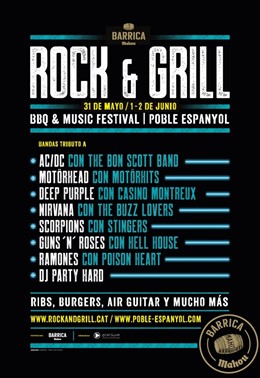 El Poble Espanyol celebrar el festival de rock i barbacoa Barrica Rock&Grill des del 31 de maig