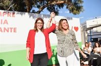 Susana Díaz llama a "no relajarse" y a "votar masivamente" para "parar" a las "derechas que están rabiosas"