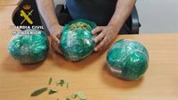 La Guardia Civil interviene en el aeropuerto de Almería más de tres kilos de hojas de coca