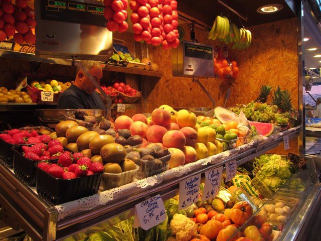 Verdura, fruta, hortalizas, mercado, cáncer, prevención, alimentación