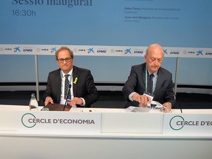 Economía/Macro.- Sánchez y Torra participarán en la XXXV Reunión del Círculo de Economía en Sitges