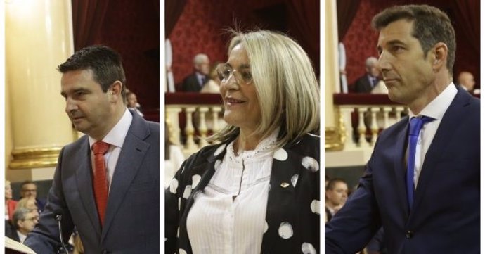 Huelva.- Los socialistas Amaro Huelva, Josefa González Bayo y Jesús González adquieren su condición plena de senadores