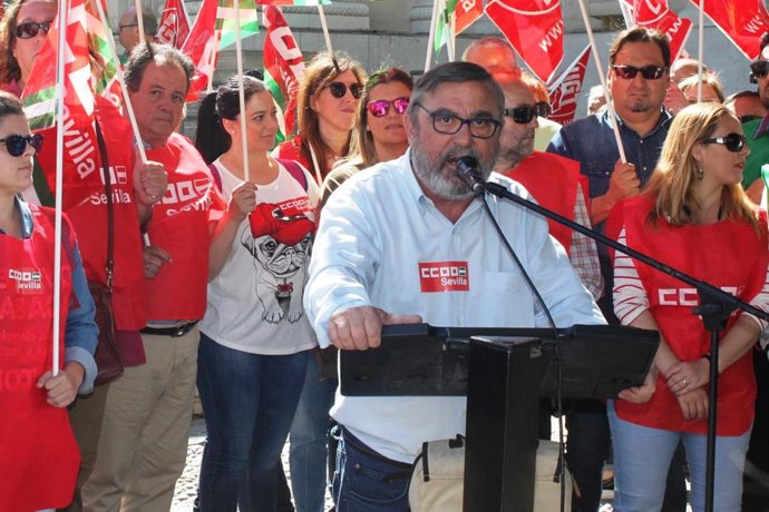 Sevilla.- 26M.- Vidán (CCOO) llama a votar a candidaturas "progresistas" para "seguir frenando a la ultraderecha"