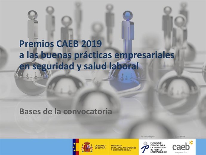 La CAEB convoca els VIII Premis a les Bones Prctiques Empresarials en Seguretat i Salut Laboral