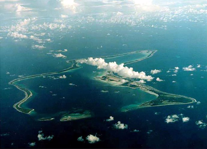 La isla de Diego García, en el archipiélago de Chagos