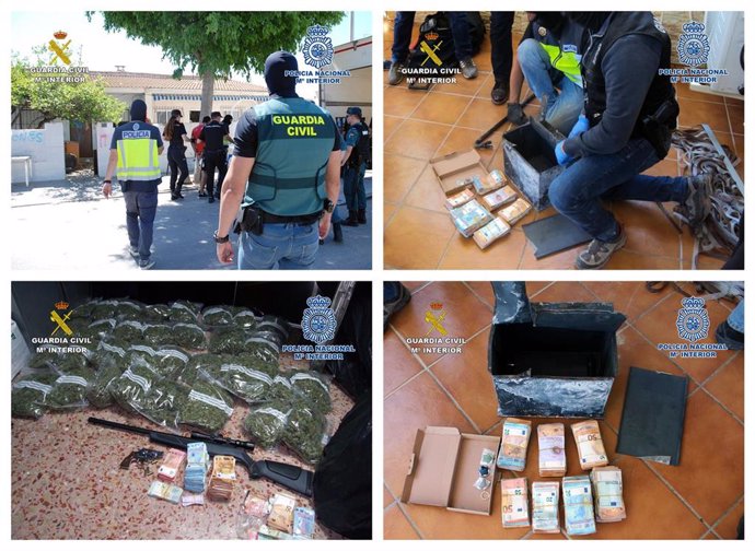 Sucesos.- Detenidos 7 miembros de un clan dedicado al tráfico de droga en el Mar Menor e incautadas 500 dosis de cocaína