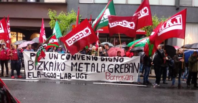 Sindicatos Metal Bizkaia mantienen los 5 días de huelga y acusa a la patronal de "darles largas para ganar tiempo"