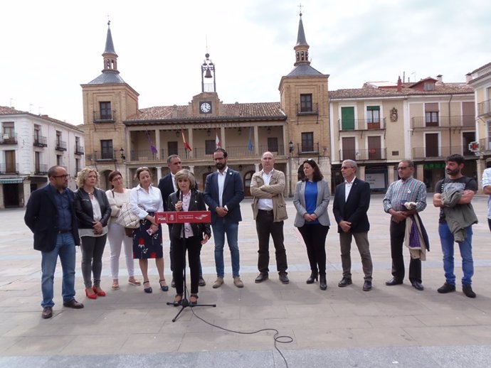 Foto PSOE Soria. Carcedo en El Burgo de Osma
