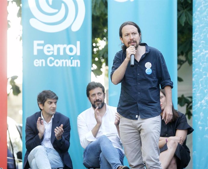 Acto de Podemos en Ferrol, Galicia