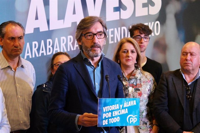 PP cree que vencerá en Álava, pero no descarta un posible apoyo al PNV para evitar un Gobierno de EH Bildu en Vitoria