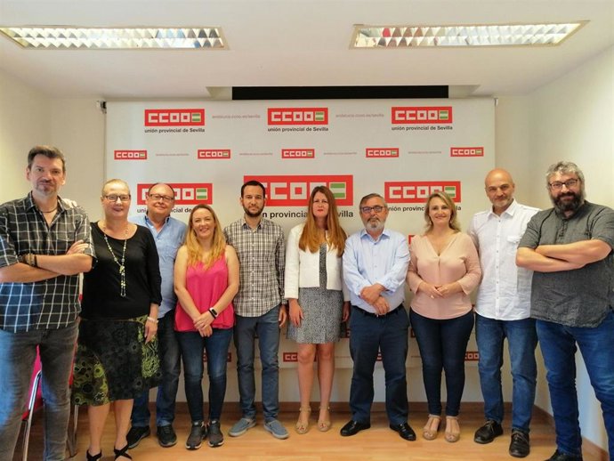 Sevilla.- 26M.- "Coincidencia y sintonía" entre CCOO y Adelante en favor de la cohesión social y el plan estratégico