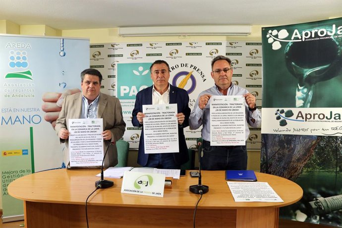Jaén.- Agricultores y regantes prevén reunir un millar de tractores en Úbeda par