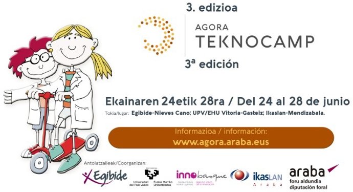 Abierto el plazo de inscripción para participar en el campamento de verano de ciencia y tecnología, Agora TeknoCamp
