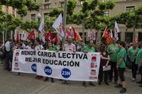 CGT, STEA-i y CCOO cifran el seguimiento de la huelga docente en el 15% en Primaria y el 40 en Secundaria