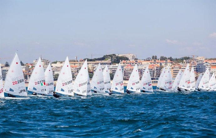 El regatista canario Joaquín Blanco, en el Campeonato de Europa de Laser Standard y Radial.