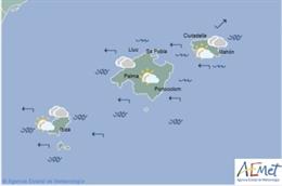 Predicción meteorológica para este viernes 24 de mayo en Baleares: posibilidad de precipitaciones