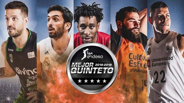 Baloncesto/Liga Endesa.- Laprovittola, Campazzo, Okoye, Dubljevic y Tavares forman el quinteto ideal