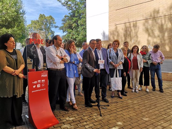 Huelva.- 26M.-PSOE pide el voto al ser la "única garantía de futuro" para que Huelva "sea la locomotora de la provincia"