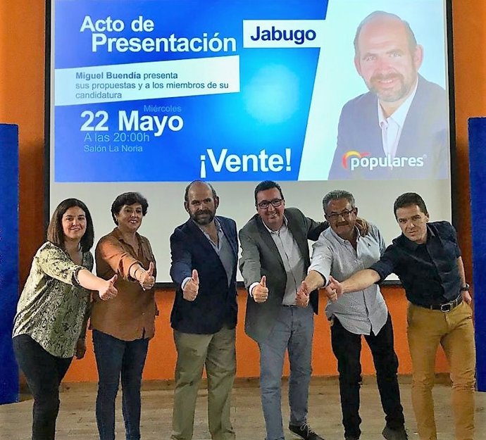 Huelva.- 26M.- PP de Jabugo promete "mucho trabajo" para cambiar el municipio "y acabar con el miedo"