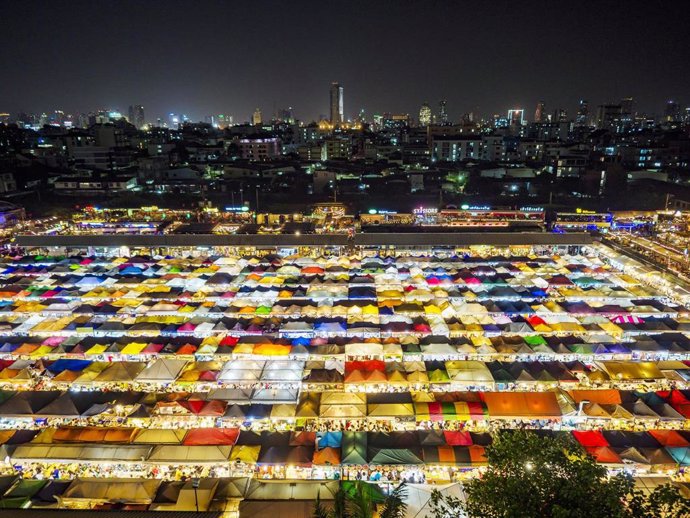 Ratchada night market in Thailand