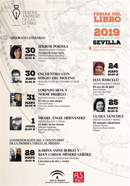 Sevilla.-La actividad del Centro Andaluz de las Letras en la Feria del Libro arranca con Barceló, Blue Jeans y Clara Sá