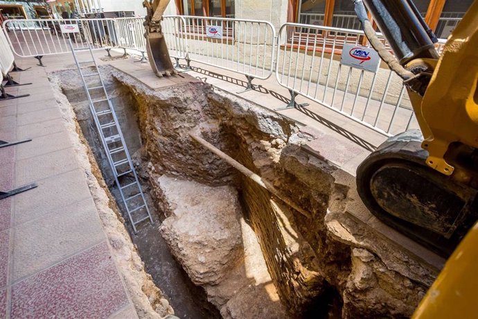 Zaragoza.- Descubiertos restos del foro romano en la calle San Valero, próxima a la Plaza de La Seo