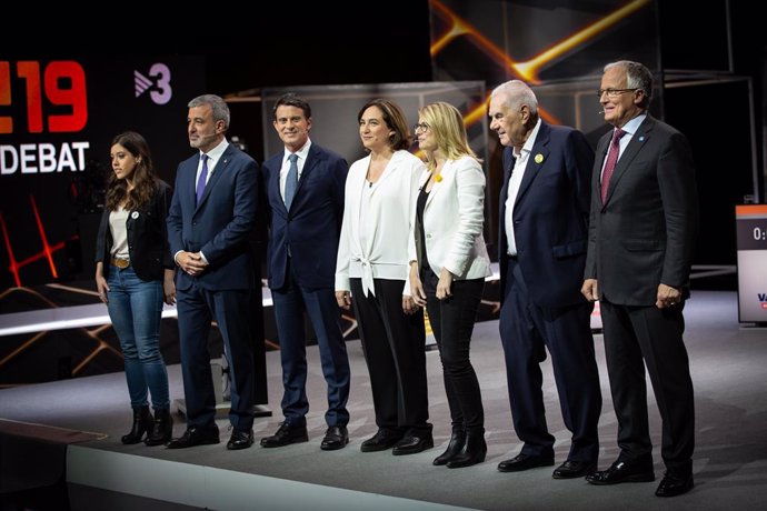 Debat de Tv3 amb els candidats a l'alcaldia de Barcelona 