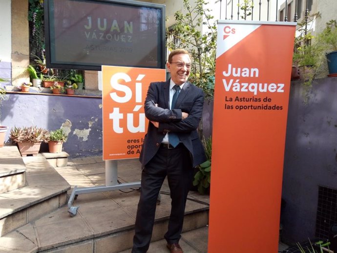 26M-A.- Vázquez ve en Ciudadanos el verdadero pivote sobre el que se debe articular la gobernabilidad de Asturias
