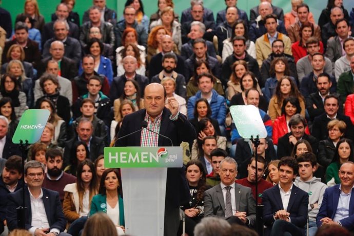 26M.-Ortuzar Pide "Una Movilización General" Para Que PNV Vuelva A Ser "El Escudo Protector" Y "Seguro A Todo Riesgo"